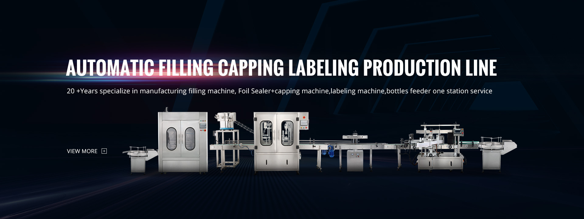 AUTOMATIC CAPPING LABELING PRODUCTION LINE