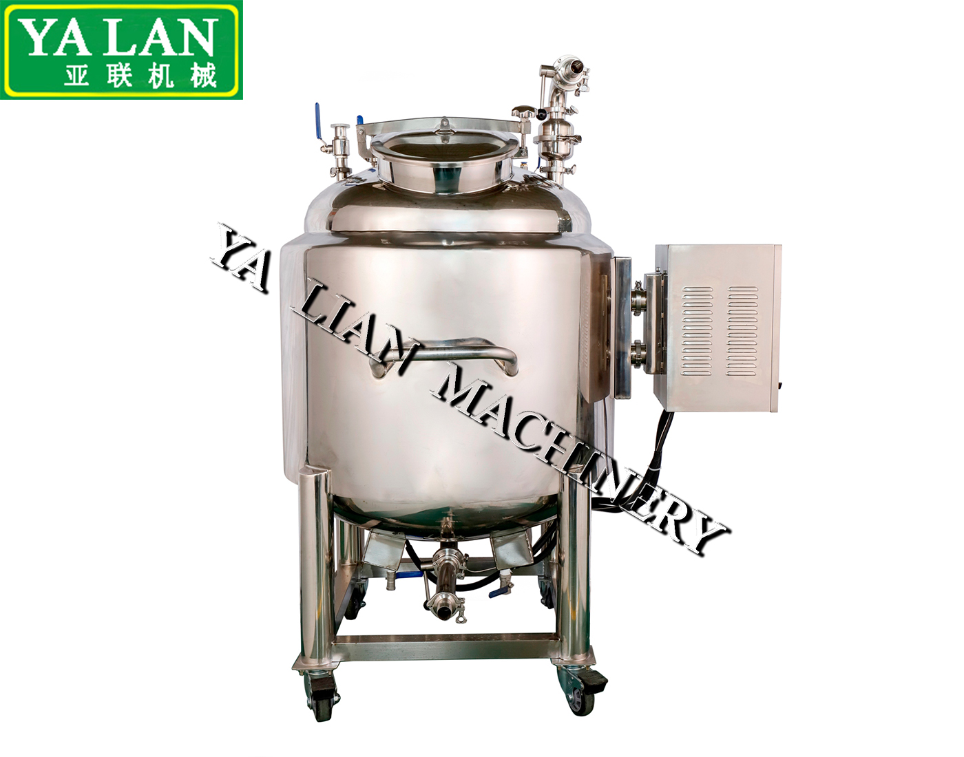 100L movable stainless steel sealing tank 2