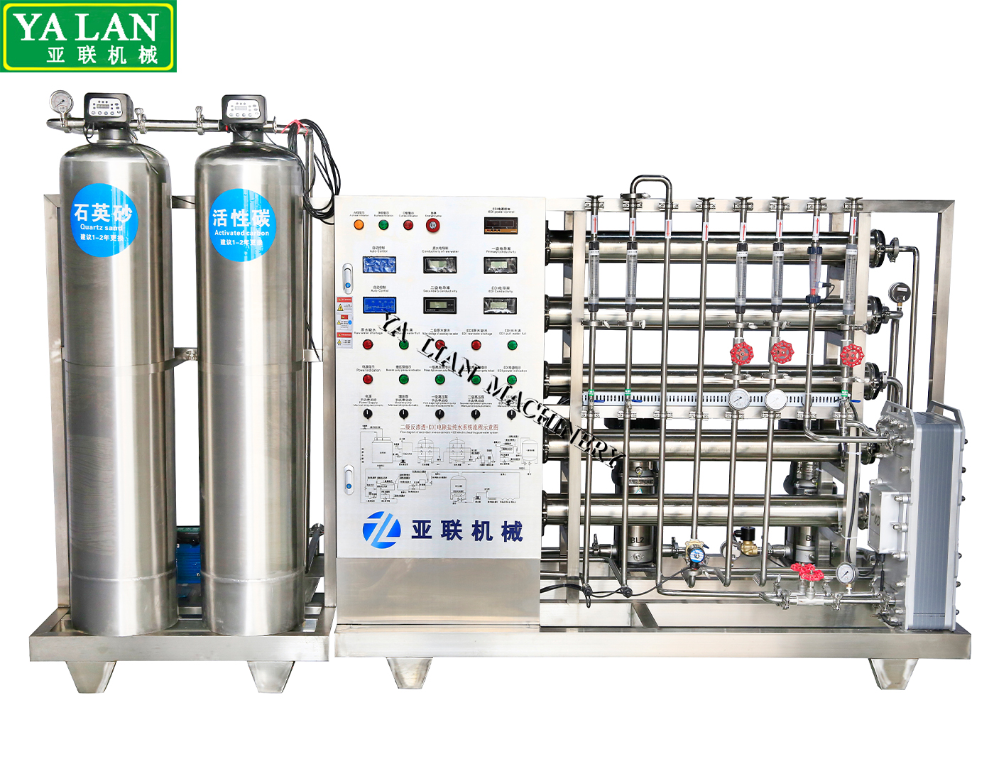 2 stage 1000L water treatment