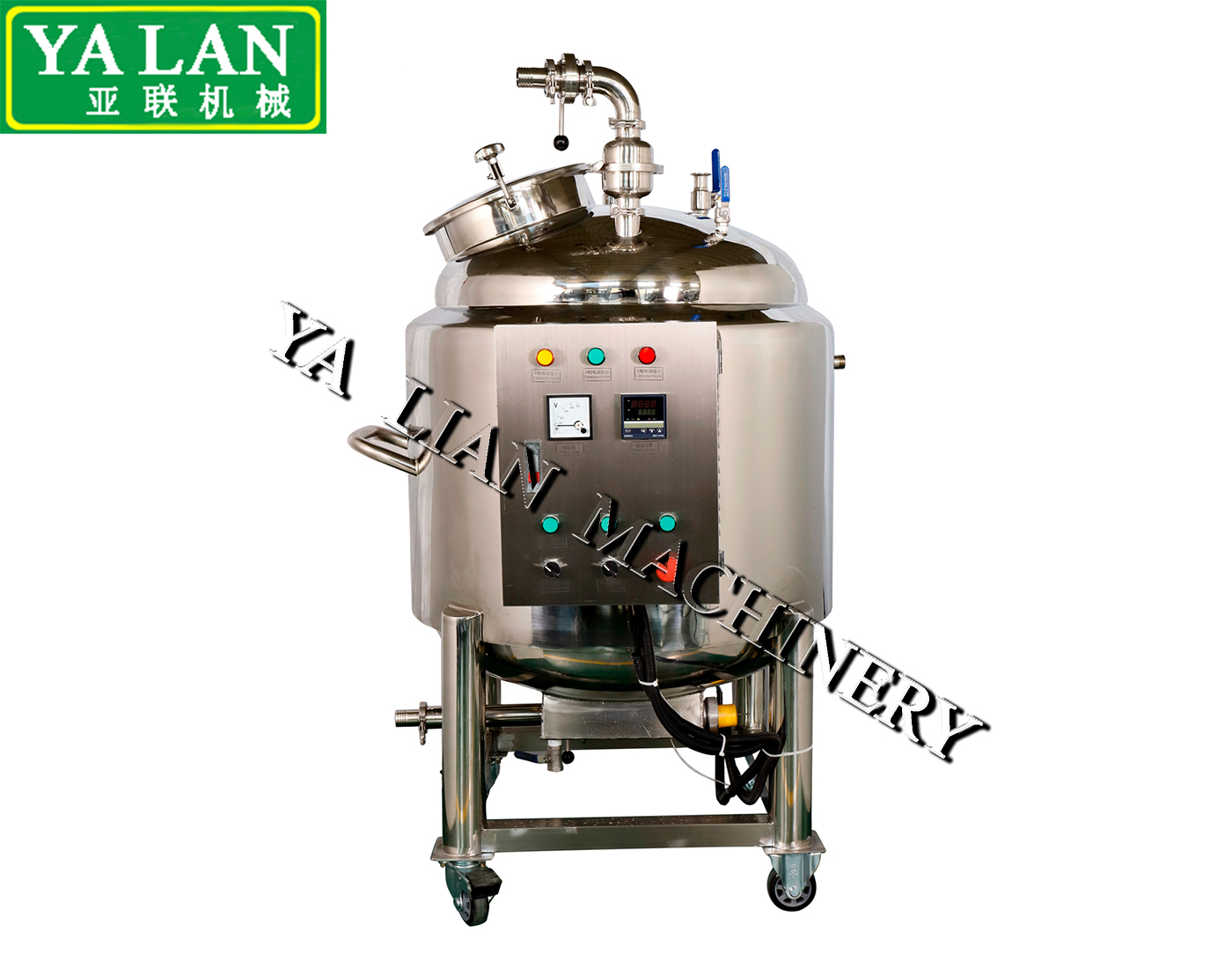 100L movable stainless steel sealing tank