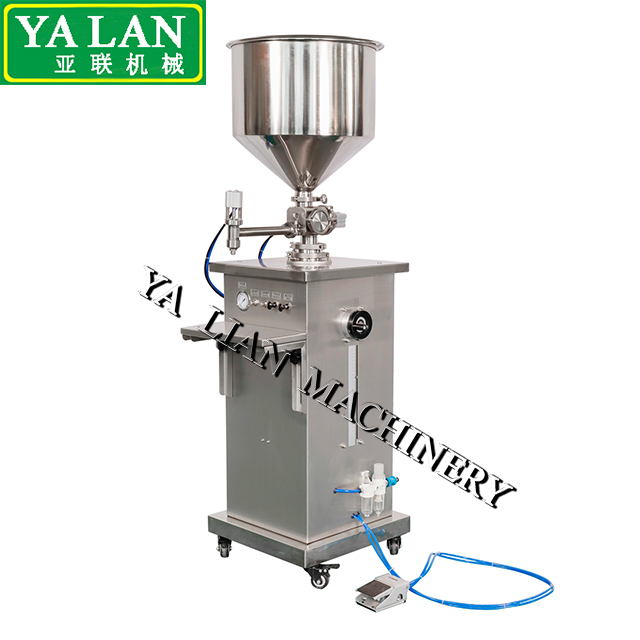 Semi-auto vertical sunflower oil ointment liquid bottle filling machine